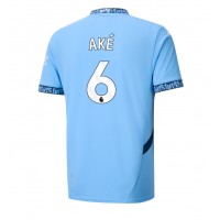 Fotballdrakt Herre Manchester City Nathan Ake #6 Hjemmedrakt 2024-25 Kortermet